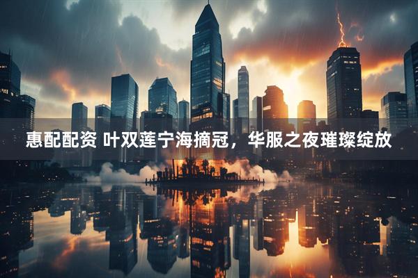 惠配配资 叶双莲宁海摘冠，华服之夜璀璨绽放